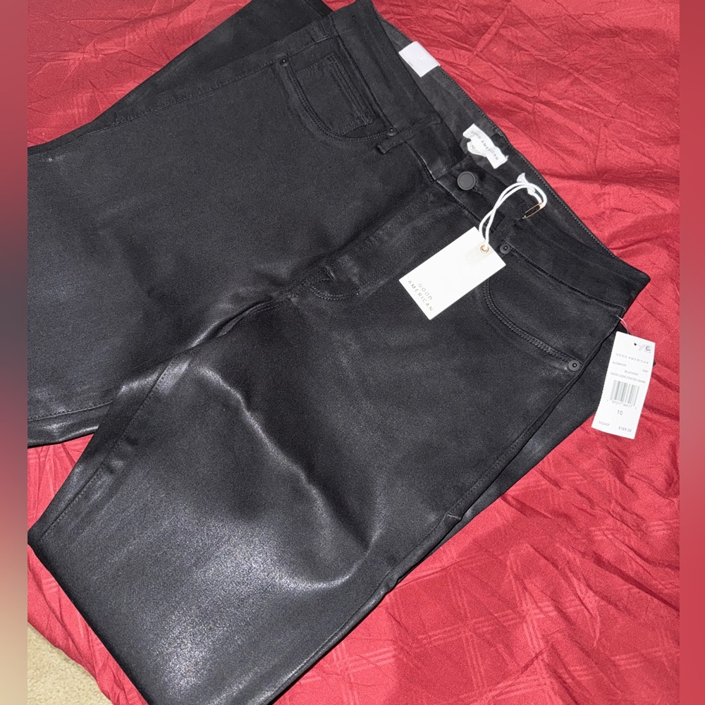 Good American coated jeans